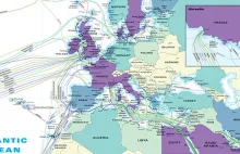 Mapa podmorskich sieci światłowodów