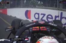 Maxowi Verstappen'owi pękła guma na 5 okrążeń przed końcem wyścigu F1 w Baku