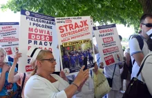 Strajk Pieleganierk Wojewoda przemawiał do pielęgniarek. Odpowiedziały mu gwizdy