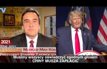 Prez.Trump popiera Prez. Maxa Kolonko: Chiny muszą zapłacić za COVID 19