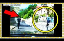 Polscy policjanci w pościgu za pijanym kierowcą wykonują pit maneuver