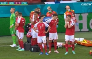 Christian Eriksen reanimowany. Dramatyczne sceny na EURO 2020!