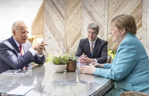 Szczyt G7 - Merkel bedzie rozmawiac z Bidenem o Nord Stream 2