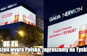Tyskie: jeżeli Polacy wygrają z Hiszpanią, to stawiamy piwo na pocieszenie