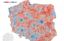 Jedna Polska, różna chęć do szczepień. Na mapie widać zabory ( ͡º ͜ʖ͡º)