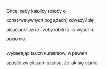 Kurs copywritingu tylko dla katolików? Czekam na kursy dla LGBT+ :v