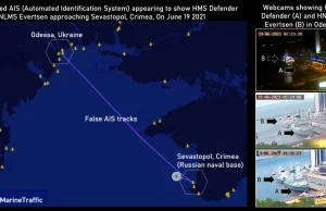 Ktoś podrobił dane AIS okrętów NATO żeby wyglądało, że płyną na Rosyjski port