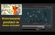 Testuję Adobe Animate 2021! / Kolorowanie postaci i efekty