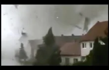 Nowy film z tornada w Czechach