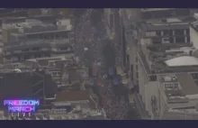 Londyn: Kilkaset tysięcy osób na demonstracji przeciwko covidowym obostrzeniom