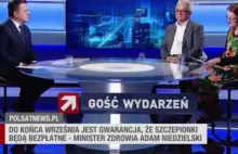 Gość Polsatu puszcza w obieg antyszczepionkowego fakenewsa