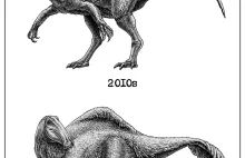 10 lat różnicy pomiędzy wizualizacjami dinozaurów