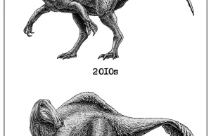 10 lat różnicy pomiędzy wizualizacjami dinozaurów