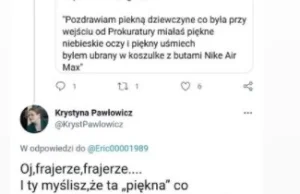 Krystyna Pawłowicz nazywa faceta na Twitterze frajerem.