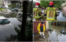 Ulewa 40-lecia w Szczecinie. Samochody pod wodą, ogromne korki i problemy...