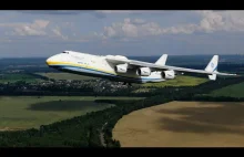 Start An-225 Mrija nagrany z drona