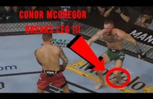 Conor Mcgregor vs Dustin Poirier (Złamana noga wideo) UFC 264 #Shorts