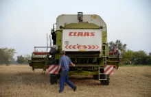 Kombajn spłonął doszczętnie podczas żniw