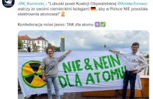 Poseł Koalicji Obywatelskiej wspólnie z Niemcami protestuje PRZECIWKO atomowi!