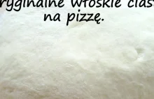 Oryginalne włoskie ciasto na pizzę.