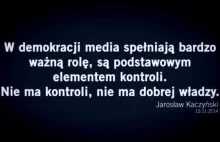 TVN24 słowa Kaczyńskiego o kontrolnej roli mediów
