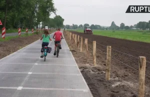 Najdłuższa na świecie ścieżka rowerowa, która jest wyłożona panelami...