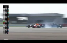 Kolizja Hamiltona i Verstappena z perspektywy Leclerca (Silverstone)