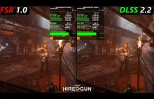 NVIDIA DLSS 2.2 vs AMD FSR 1.0 w Necromunda Hired Gun