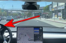Zobacz, jak autonomiczna Tesla na FSD Beta 9 kilka razy próbuje zabić kierowcę