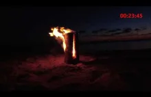 Szwedzki ogień na plaży w Rewie