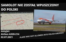 EASYJET A320 Samolot nie został wpuszczony do Polski