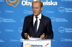 Platforma Obywatelska odzyskuje poparcie, mimo ataków TVP na Donald Tusk