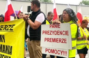 Protest rybaków i rolników we Władysławowie! Zablokowana droga na Hel