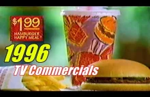 Ponad 30 min. reklam z amerykańskiej telewizji 1996 A.D.
