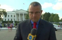 Reporter TVN wyrzucony z protestu antykomunistycznego przed Białym Domem