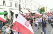 Nacjololo na marszu Dmowskiego w Warszawie: Precz z żydowską okupacją
