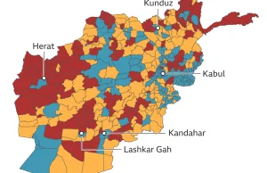 Talibowie odzyskali już prawie połowę Afganistanu po wycofaniu się USA.