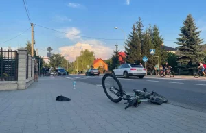 14-latek na rowerze po alkoholu, a kierowca bez prawa jazdy. Wypadek na pasach