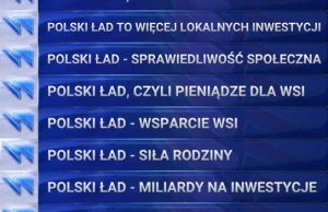 Wiadomości TVP wychwalają Polski Ład jak szalone - 32 paski