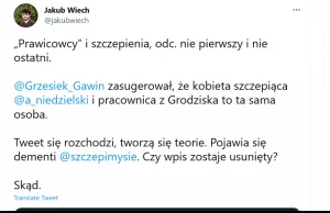 Działacz Konfederacji rozpowszechnia fejknewsa o ministrze zdrowia