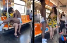 Szokujące i obsceniczne nagranie z metra w USA. Ssał jej pierś i udawał dziecko