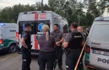 Litewska policja rozbiła blokadę przeciwników lokowania imigrantów w...