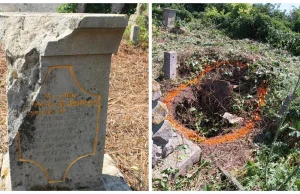 Rozkopane polskie groby i rozbite pomniki na Ukrainie