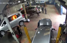 Spawanie pod samochodem w garażu (Niepowodzenie)