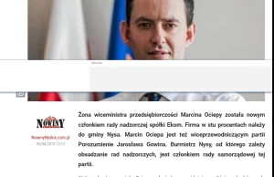 Poseł od Gowina został przy PiS. Jego żona jest w trzech radach nadzorczych.