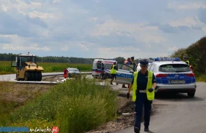 Śmiertelny wypadek na budowie trasy S7. Drogowy walec zmiażdżył pracownika