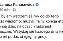 Janusz Panasewicz krótko o pewnej s*****e