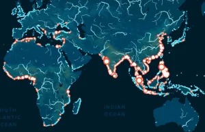 Najdokładniejsza mapa zanieczyszczenia rzek plastikiem