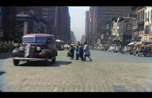Nowy Jork z 1945 roku w kolorze i 60fps.
