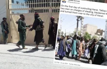 Tragiczne sceny w Heracie. Talibowie ciągną mężczyzn ze sznurami na szyjach.